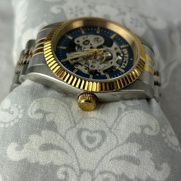 Invicta Specialty Hand Wind Blue Skeleton Dial Ladies Watch 36450